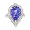 Image 1 : 18KT White Gold 8.23 ctw Tanzanite and Diamond Ring