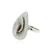 Image 2 : 14KT White Gold 3.62 ctw Diamond Ring