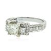 Image 2 : 18KT White Gold 1.90 ctw Diamond Ring