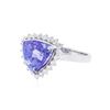 Image 2 : 14KT White Gold 2.78 ctw Tanzanite and Diamond Ring