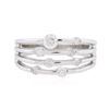 Image 1 : 14KT White Gold 0.25 ctw Diamond Ring