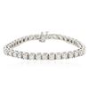 Image 1 : 14KT White Gold 7.15 ctw Diamond Tennis Bracelet