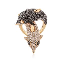 18KT Rose Gold 4.00 ctw Diamond Ring