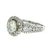 Image 2 : 18KT White Gold 3.48 ctw Diamond Ring