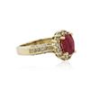 Image 2 : 14KT Yellow Gold 1.56 ctw Ruby and Diamond Ring