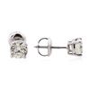 Image 2 : 14KT White Gold 1.23 ctw Diamond Solitaire Earrings