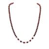 Image 1 : 14KT Yellow Gold 51.80 ctw Ruby and Diamond Necklace