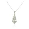 Image 2 : 14KT White Gold 2.48 ctw Diamond Pendant With Chain