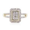 Image 1 : 10KT Two-Tone Gold 0.50 ctw Diamond Ring