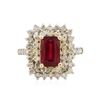 Image 1 : 14KT Yellow Gold 2.62 ctw Ruby and Diamond Ring