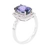 Image 3 : 14KT White Gold 2.39 ctw Tanzanite and Diamond Ring