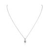 Image 2 : 14KT White Gold 0.25 ctw Diamond Pendant With Chain