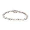 Image 1 : 14KT White Gold 6.05 ctw Diamond Tennis Bracelet