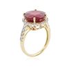 Image 3 : 14KT Yellow Gold 8.81 ctw Ruby and Diamond Ring