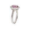 Image 3 : 18KT White Gold 2.25 ctw Pink Sapphire and Diamond Ring
