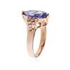 Image 3 : 14KT Rose Gold 2.90 ctw Tanzanite and Diamond Ring