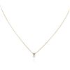 Image 1 : 14KT Yellow Gold 0.33 ctw Diamond Pendant With Chain