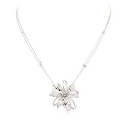 14KT White Gold 1.20 ctw Diamond Necklace