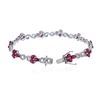 Image 3 : 14KT White Gold 6.15 ctw Ruby and Diamond Bracelet