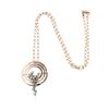 Image 1 : 14KT Rose Gold 0.56 ctw Diamond Pendant With Chain