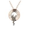 Image 2 : 14KT Rose Gold 0.56 ctw Diamond Pendant With Chain