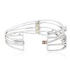 Image 3 : 14KT White Gold 3.99 ctw Diamond Bangle Bracelet