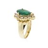 Image 3 : 14KT Yellow Gold 2.48 ctw Emerald and Diamond Ring