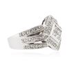 Image 2 : 18KT White Gold 1.00 ctw Diamond Ring