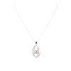 Image 1 : 14KT White Gold 1.40 ctw Diamond Pendant With Chain