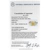 Image 6 : Platinum EGL USA Certified 2.77 ctw Fancy Yellow Diamond Ring