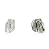 Image 2 : 18KT Two-Tone Gold 1.38 ctw Diamond Earrings
