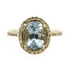 Image 1 : 14KT Yellow Gold 2.62 ctw Aquamarine and Diamond Ring