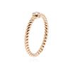 Image 3 : 14KT Rose Gold 0.09 ctw Diamond Ring