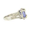 Image 3 : 14KT White Gold 3.64 ctw Tanzanite and Diamond Ring
