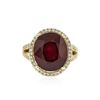 Image 1 : 14KT Yellow Gold 14.25 ctw Ruby and Diamond Ring