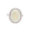 Image 1 : 14KT White Gold 2.79 ctw Opal and Diamond Ring