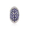 Image 1 : 14KT White Gold 7.25 ctw Sapphire and Diamond Ring