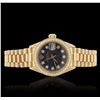 Image 1 : Ladies Rolex Date 18KT Yellow Gold 0.52 ctw Diamond Wristwatch