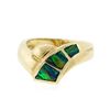 Image 2 : 14KT Yellow Gold Opal Ring