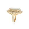 Image 3 : 14KT Yellow Gold 8.95 ctw Opal and Diamond Ring