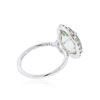 Image 3 : 14KT White Gold 4.63 ctw Green Amethyst and Diamond Ring