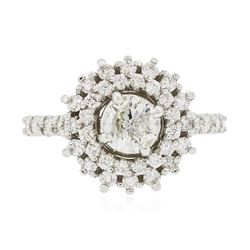 14KT White Gold 1.56 ctw Diamond Ring