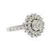 Image 2 : 14KT White Gold 1.56 ctw Diamond Ring