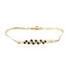Image 1 : 14KT Yellow Gold 0.15 ctw Sapphire and Diamond Bracelet
