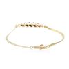 Image 2 : 14KT Yellow Gold 0.15 ctw Sapphire and Diamond Bracelet