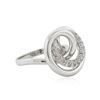 Image 2 : 14KT White Gold 0.28 ctw Diamond Ring