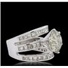 Image 2 : 18KT White Gold 14.79 ctw Diamond Ring
