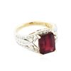 Image 3 : 14KT Yellow Gold 5.05 ctw Ruby and Diamond Ring