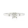 Image 1 : 14KT White Gold 0.56 ctw Diamond Ring