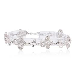 14KT White Gold 0.43 ctw Diamond Bracelet